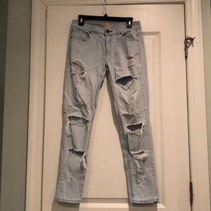 GB Juniors Destroyed Denim Jeans - Lightwash